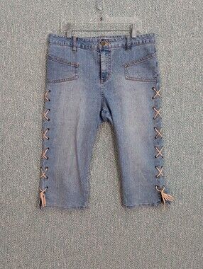 Mudd Brand Capris Pants w/Side Lacing, Jrs 15